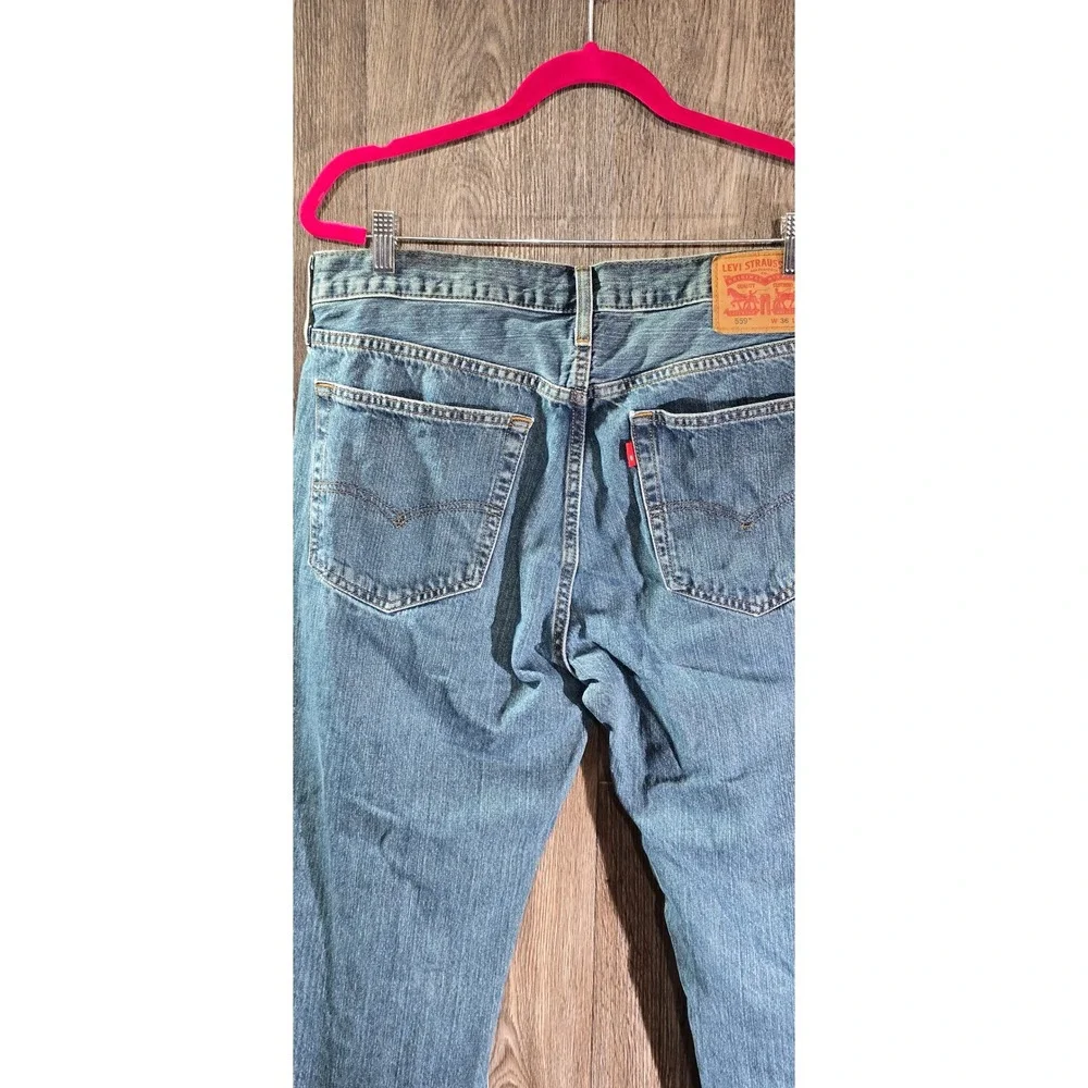 Levi's 559 Relaxed Straight Denim Blue jeans Mens Tag Sz 36x32 Measures 36x30‎